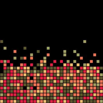Abstract Pixel Background Stock Illustration