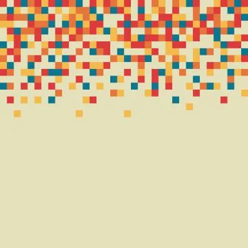 Abstract Pixel Background Stock Illustration