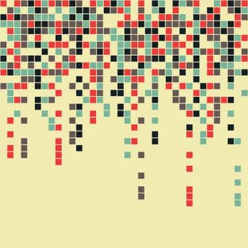 Abstract Pixel Background Stock Illustration