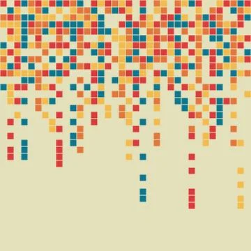Abstract Pixel Background Stock Illustration