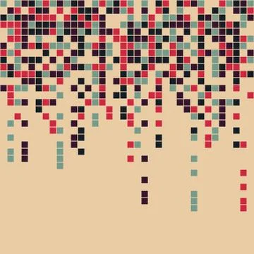 Abstract Pixel Background Stock Illustration