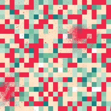 Abstract Pixel Background Stock Illustration
