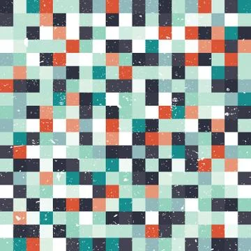 Abstract Pixel Background Stock Illustration