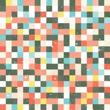 Abstract Pixel Background Stock Illustration