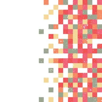 Abstract Pixel Background Stock Illustration