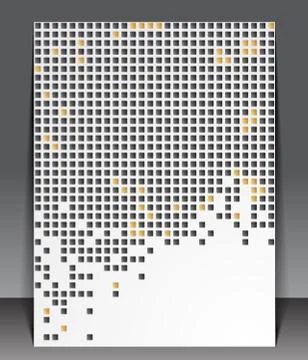 Abstract pixel background. Illustrazione stock
