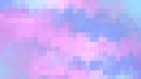 Abstract pixel background of light pink, purple and blue colors randomly change Stock Footage 289772502