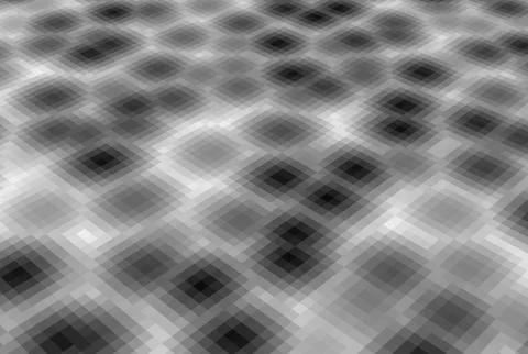 Abstract pixel blob fluid background in gray Stock Illustration