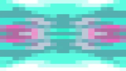 Abstract pixel block moving seamless loop background animation 4 New quality Illustrazione stock