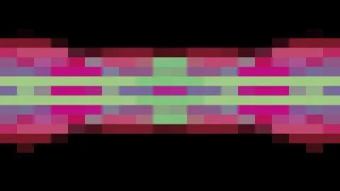 Abstract pixel block moving seamless loop background animation 9 New quality イラスト素材
