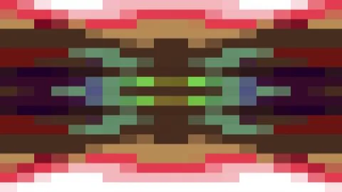 Abstract pixel block moving seamless loop background animation 10 New quality Stock Illustration