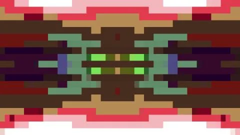 Abstract pixel block moving seamless loop background animation 12 New quality Illustrazione stock