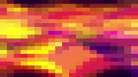 Abstract pixel block moving seamless loop background animation 35 New quality Illustrazione stock