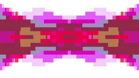 Abstract pixel block moving seamless loop background animation 43 New quality Illustrazione stock