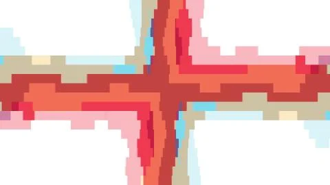 Abstract pixel block moving seamless loop background animation 44 New quality 스톡 일러스트