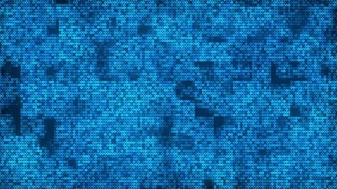 Abstract pixel blue mosaic background Stock Footage 319329907