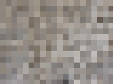 Abstract pixel brown background. Vector geometric texture of square brown pixels イラスト素材