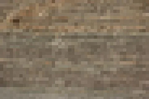 Abstract pixel brown background. Vector geometric texture of square brown pixels Stock Illustration