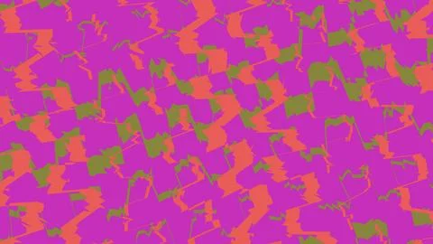 Abstract pixel camouflage pattern in pink and orange colors Stock Illustration