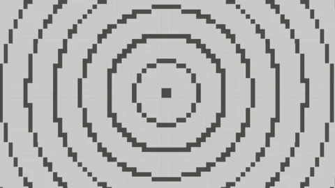 Abstract Pixel Circle Pattern, 4K Motion Background Loop, White Wallpaper Stock Footage 232387929