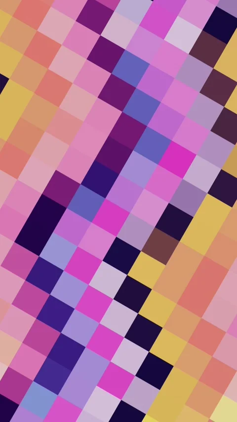 Abstract Pixel Geometric Background - Vertical Loop Animation Stock Footage 340409975