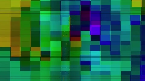 Abstract Pixel Glitch Loop Horizontal Stock Footage 331074510
