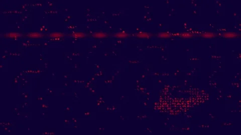 Abstract Pixel Glitch Loop Horizontal Video stock 331074697