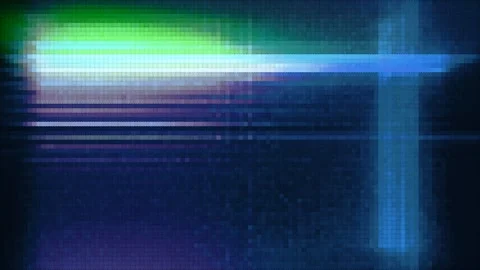 Abstract Pixel Glitch Neon Light Grid Background Video stock 342724327