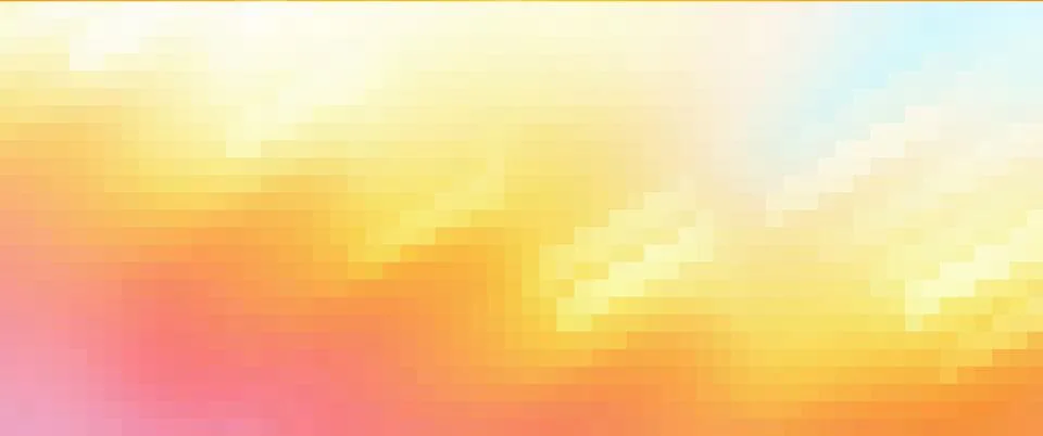 Abstract pixel gradient displaying warm color transition Stock Illustration