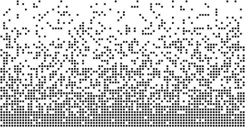 Abstract pixel gradient seamless horizontal background Stock Illustration