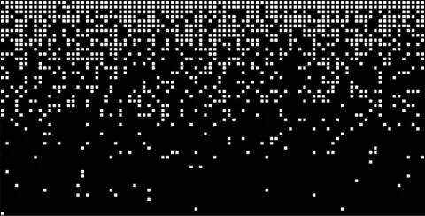 Abstract pixel gradient seamless horizontal background Stock Illustration