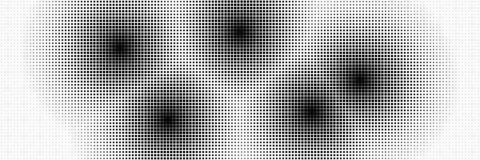 Abstract Pixel Grid Pattern With Focus Points イラスト素材