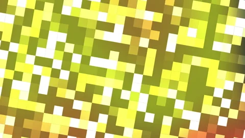Abstract pixel mosaic background gradient transition from green yellow to red Video stock 339697676