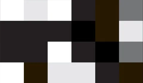 Abstract pixel mosaic grid with monochromatic black and white squares in a Stock Illustration