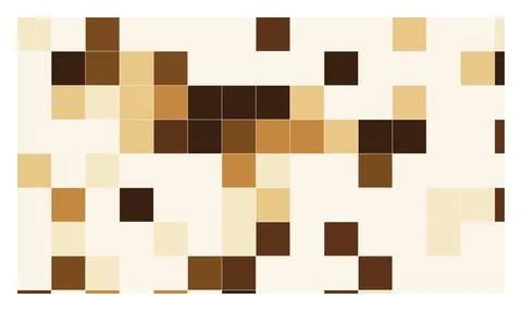 Abstract pixel mosaic pattern in earthy brown tones for creative design bac.. Illustrazione stock