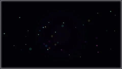 Abstract pixel particles glowing in the dark background motion graphic Stock Footage 346736525