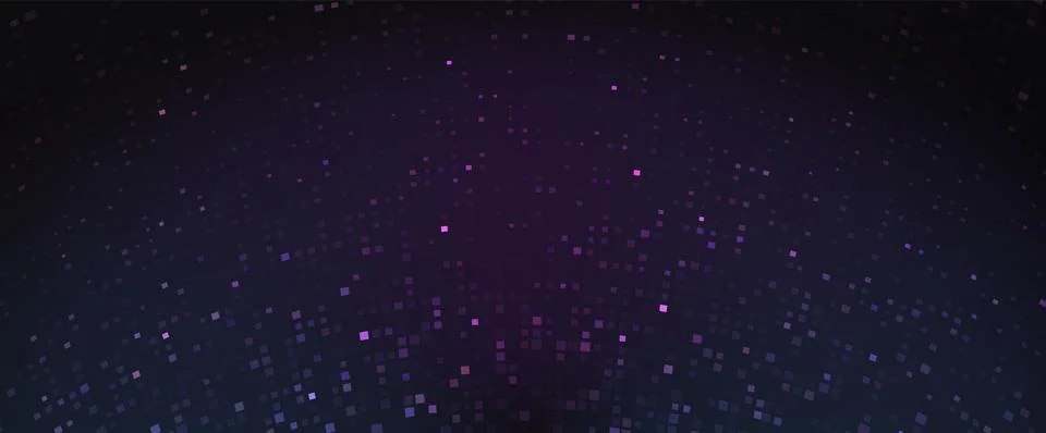 Abstract pixel pattern on dark blue background Illustrazione stock