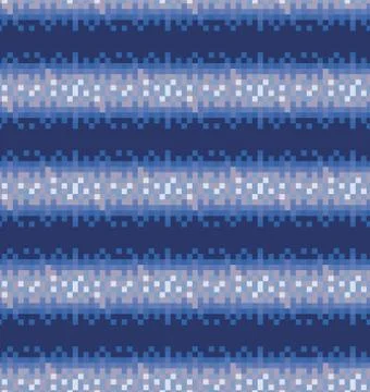 Abstract pixel pattern flat color design Illustrazione stock