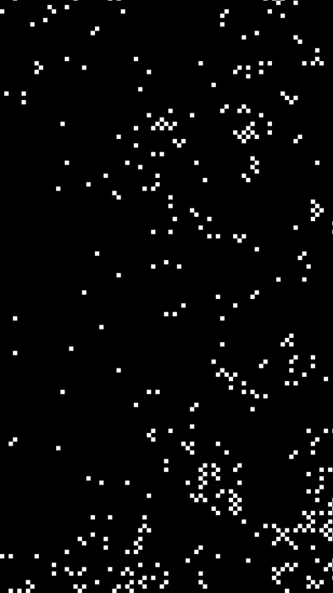 Abstract pixel retro 8bit black and white noise static overlay texture Stock Footage 282698315