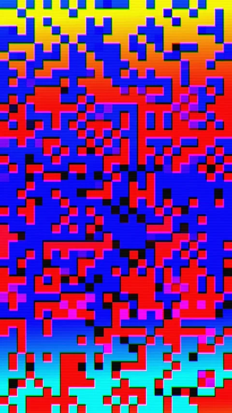 Abstract pixel retro 8bit chaotic lo-fi video game glitch noise texture Stock Footage 287289737