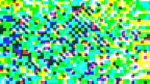 Abstract pixel retro 8bit lo-fi rgb video game glitch noise texture Stock Footage 287423974
