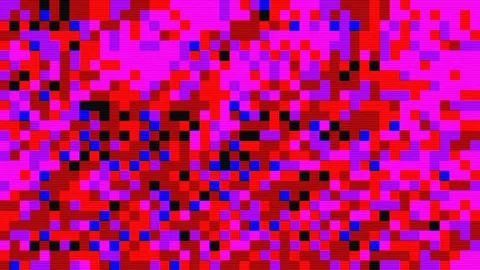 Abstract pixel retro 8bit purple red pink neon video game glitch noise texture Stock Footage 288430844