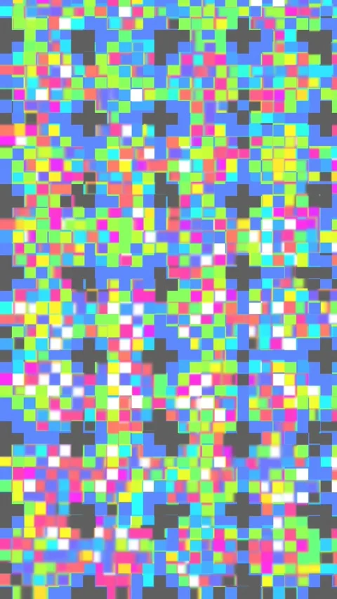Abstract pixel retro 8bit rainbow video game glitch noise texture Stock Footage 282774605