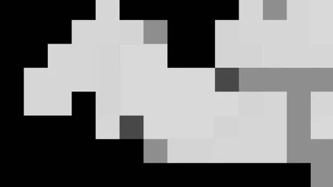 Abstract pixel shape retro style background, colorful cube Stock Footage 132648661