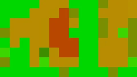 Abstract pixel shape retro style background, colorful cube Stock Footage 132648664