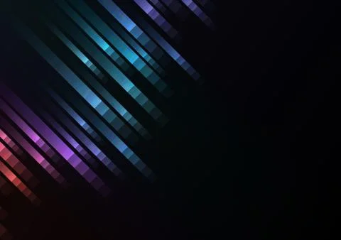 Abstract pixel speed racer corner background Stock Illustration