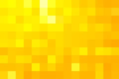 Abstract pixel yellow background. Vector geometric texture from squares. Vector Stock Illustration