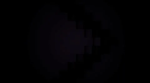 Abstract pixelated background with blinking squares in a form of arrows. Design Illustration