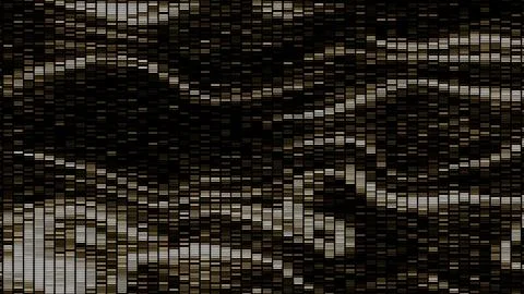 Abstract pixelated background with lost tv signal. Motion. Squared blinking Illustration