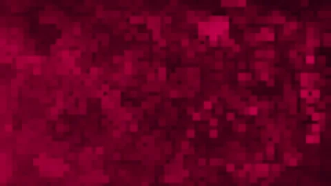Abstract pixelated background randomly changing the colors of pixels and squares Stock Footage 258589243
